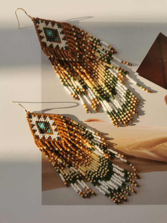 Nomadic Time Boho MIYUKI Beaded Earrings