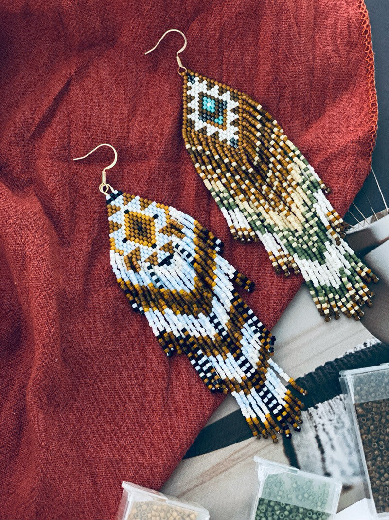 Nomadic Time Boho MIYUKI Beaded Earrings