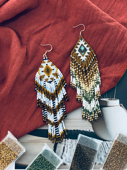 Nomadic Time Boho MIYUKI Beaded Earrings