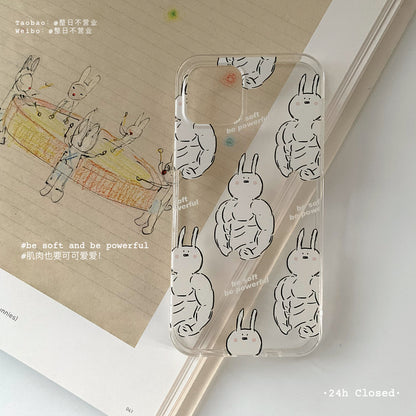 Muscle Bunny Phone Case