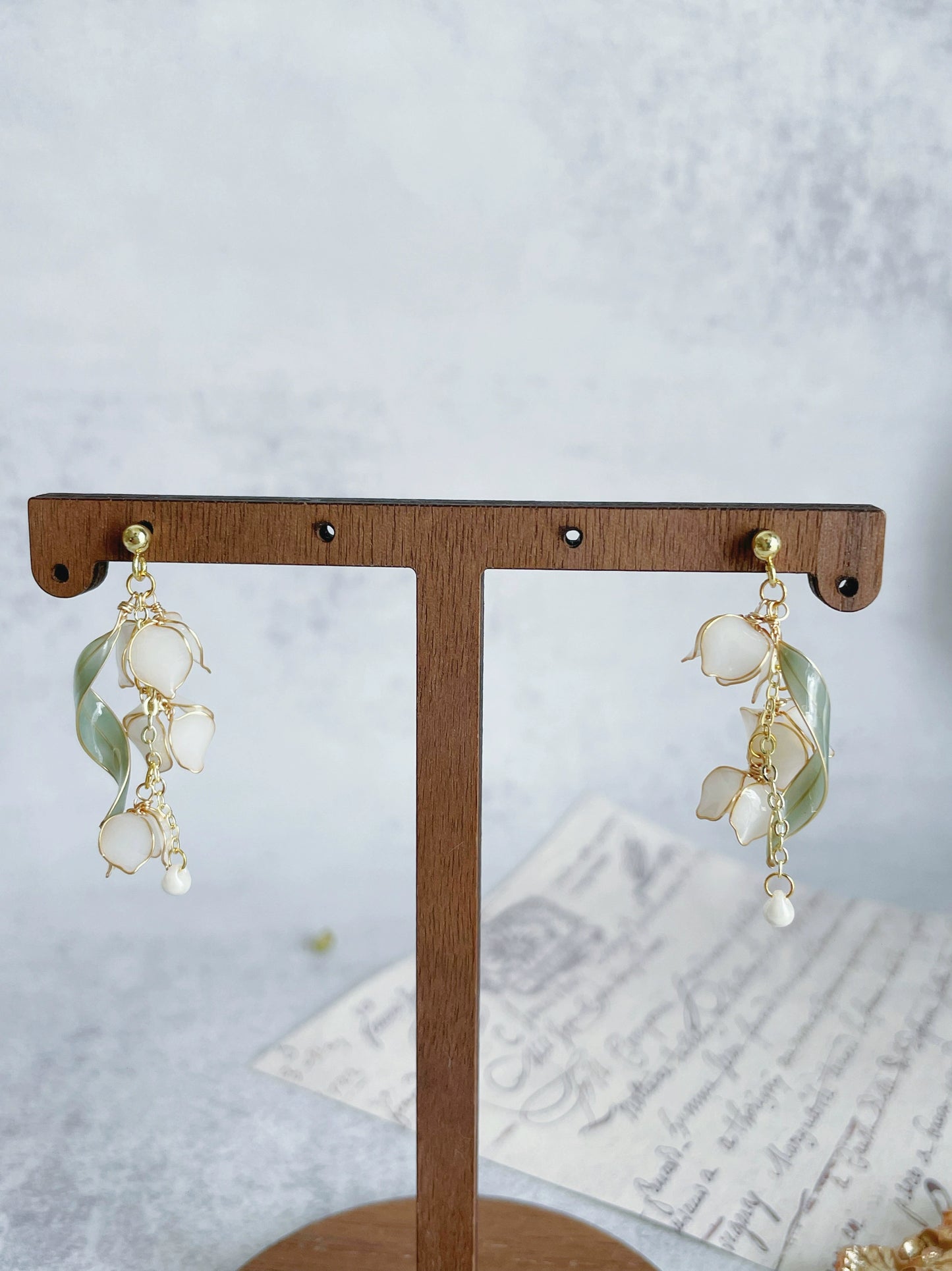 Original Winding Lily of the Valley Earrings