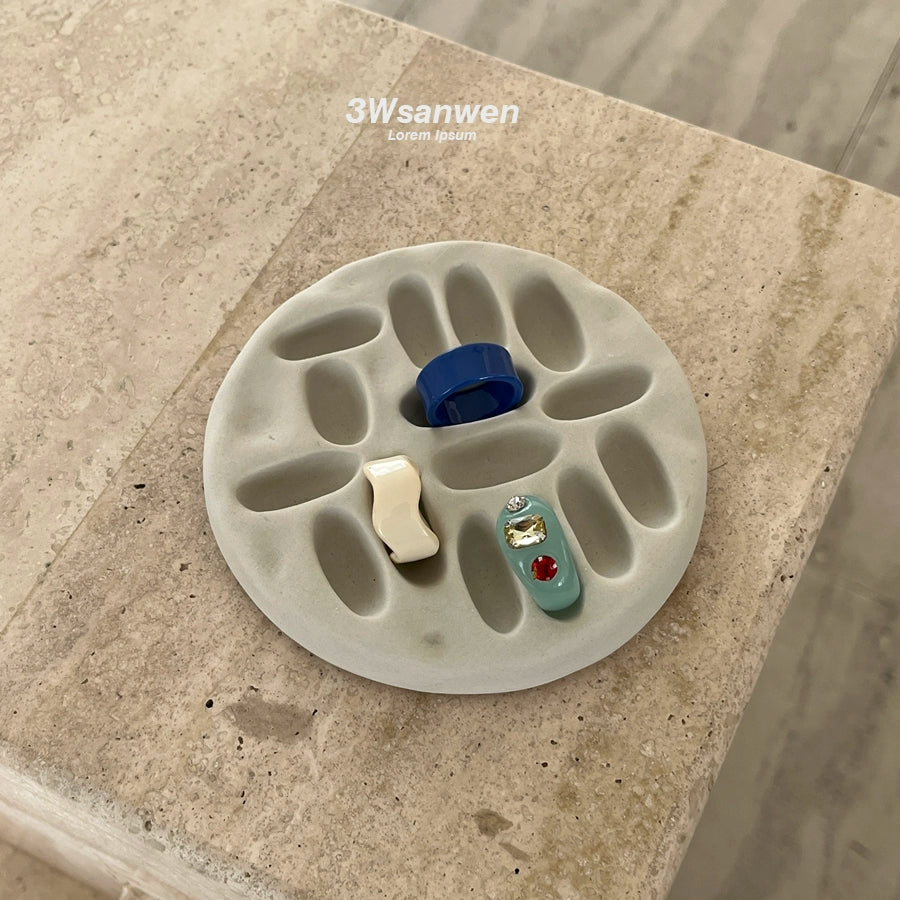 Unique Shape Handcrafted Ceramic Ring Holder
