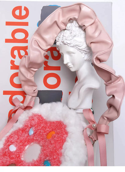 Fluffy Donut Crossbody Bag | bag | Three Fleas