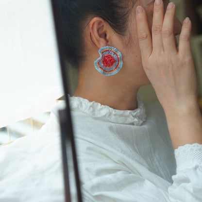 Handmade Vacation Seed Beaded Earrings