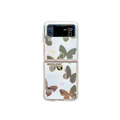 Butterfly Galaxy Z-Flip 3/4 mirror phone case