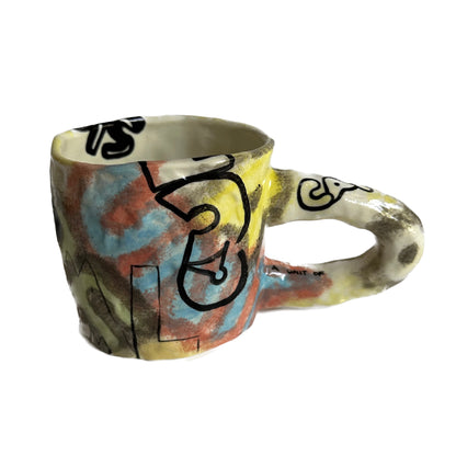「 Original」Creative Graffiti Handmade Ceramic Cup