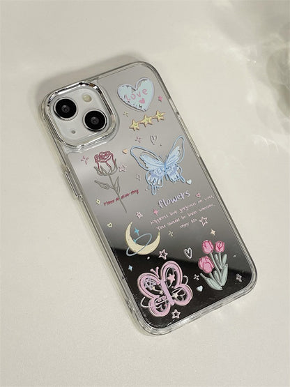 Love butterfly summer vibe mirror phone case