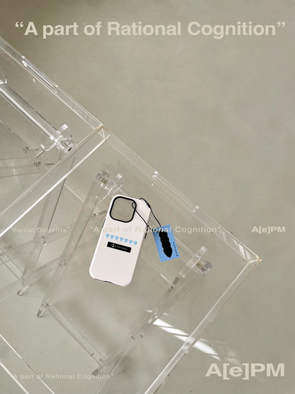 A String of Blue Hearts Double Layer Phone Case