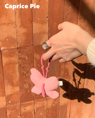 Butterfly Cotton Pendant Keychain
