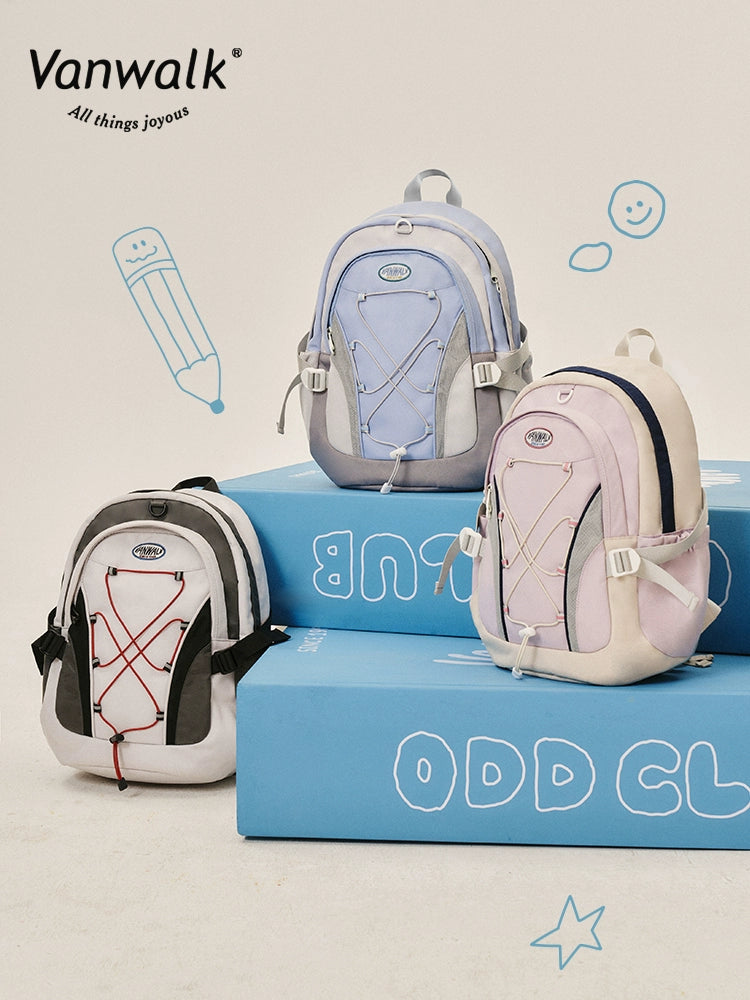 VANWALK Odd School Backpack Bag Three Fleas
