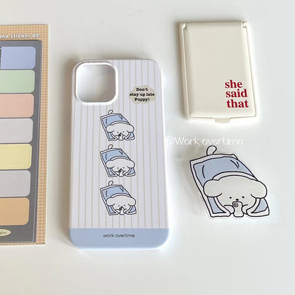 Cute Late Night Puppy Phone Case