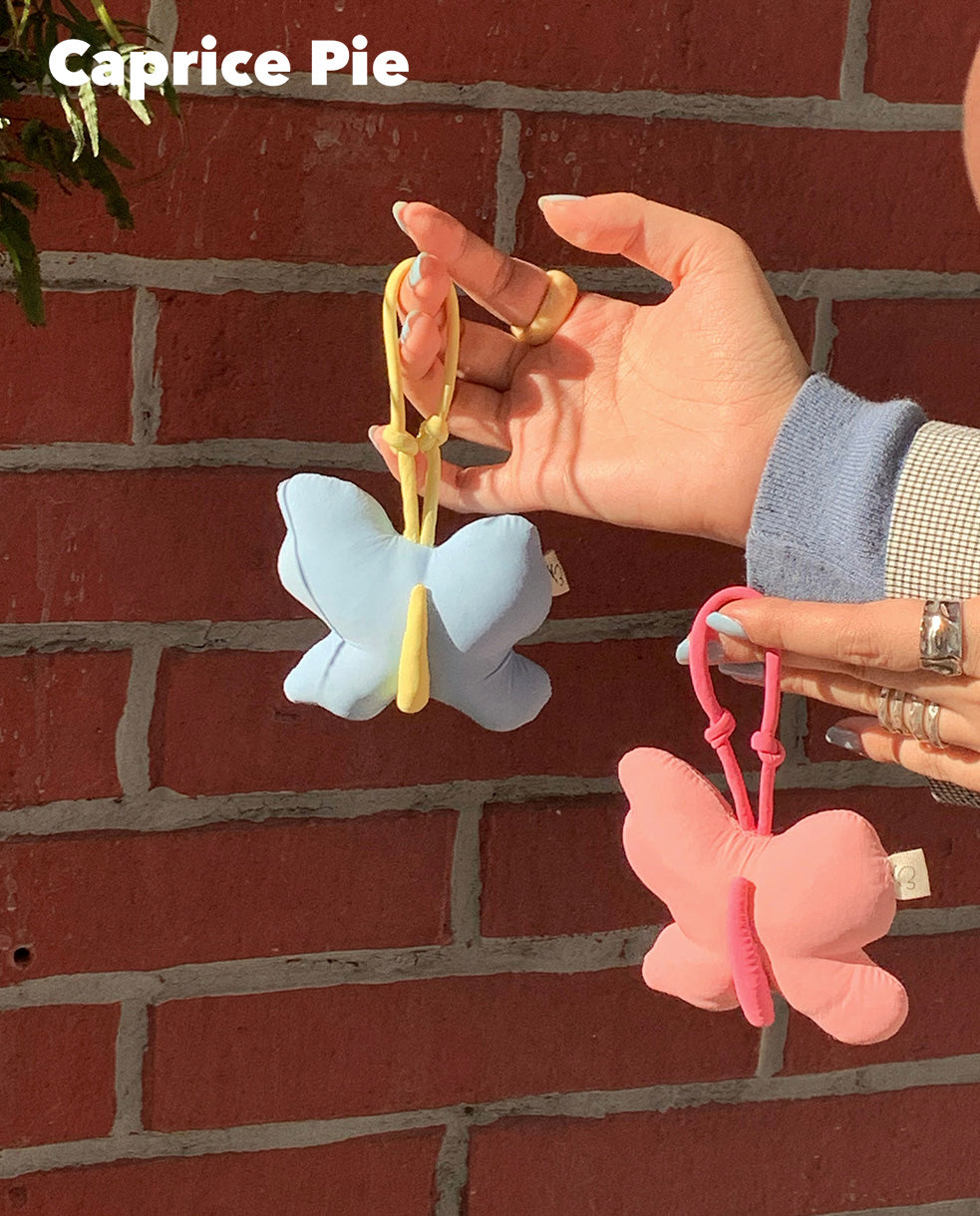 Butterfly Cotton Pendant Keychain