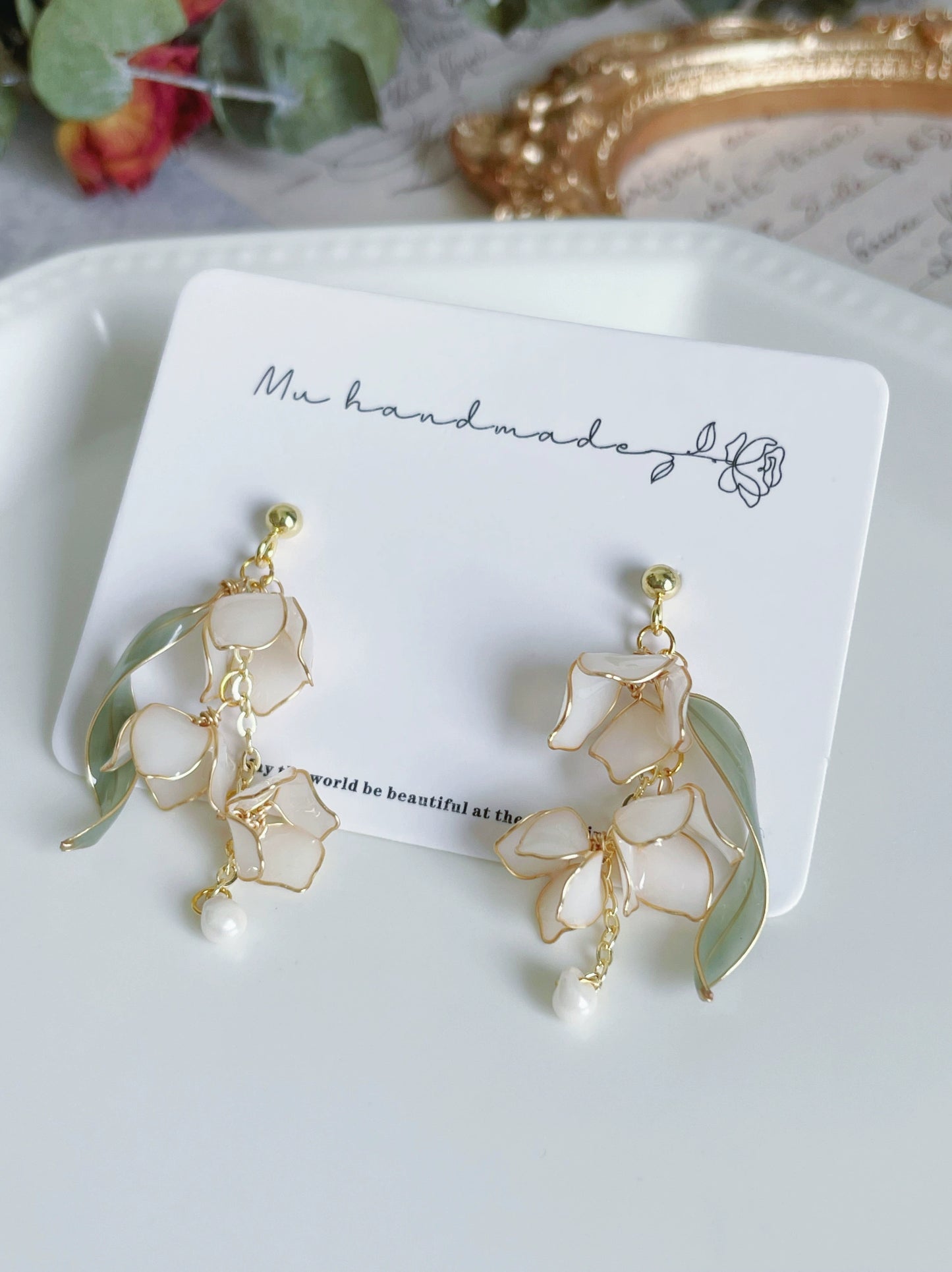 Original Winding Lily of the Valley Earrings