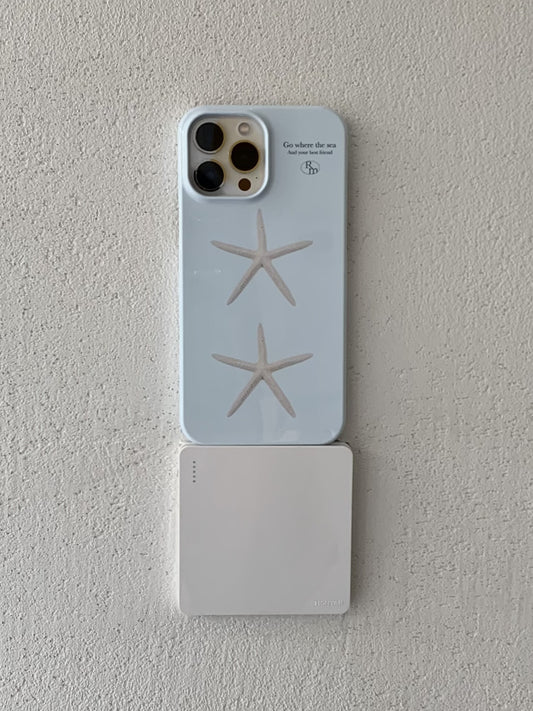 Light Blue Starfish Print Phone Case