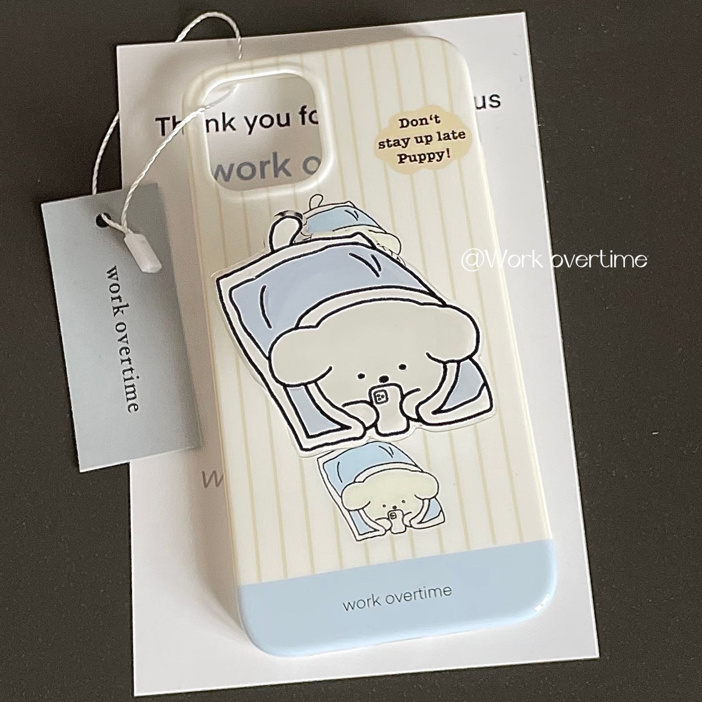 Cute Late Night Puppy Phone Case