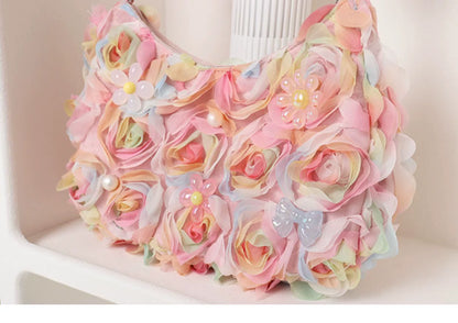 Ombre Floral Mesh Shoulder Bag |  | Three Fleas