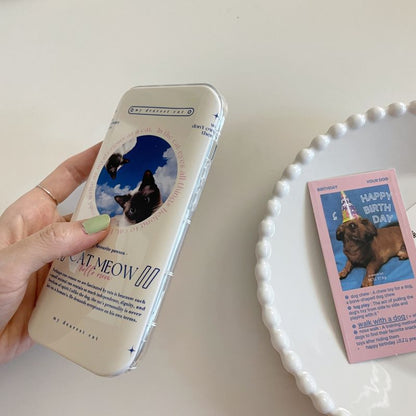 [ Meme Case ] Cat slide mirror phone case