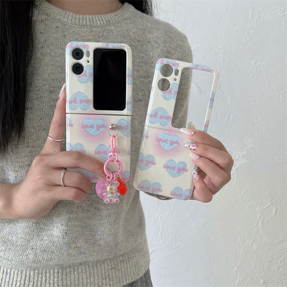 Simple sweet heart OPPO Find N2 Flip phone case
