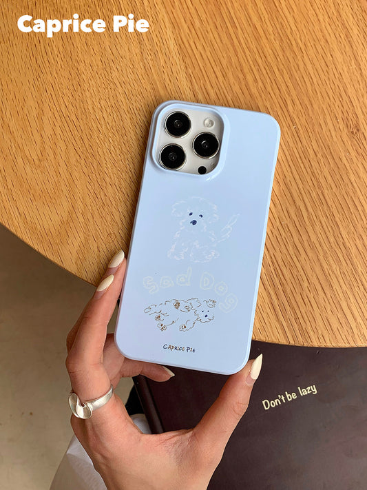 Blue Sad Dog Phone Case