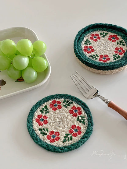 Hand-Woven Coasters