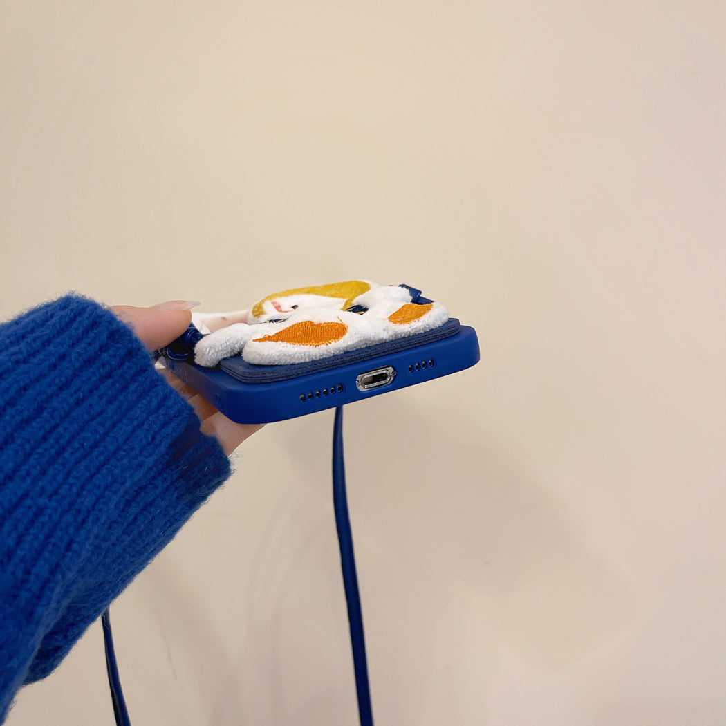 KleinBlue Duck Card Slot Crossbody Strap Phone Case | phone accessories | Three Fleas