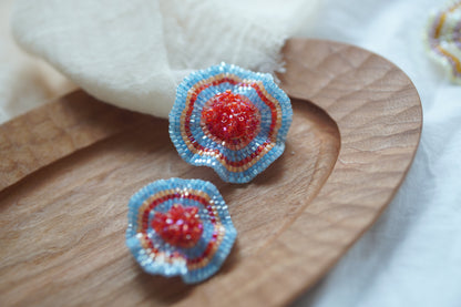 Handmade Vacation Seed Beaded Earrings