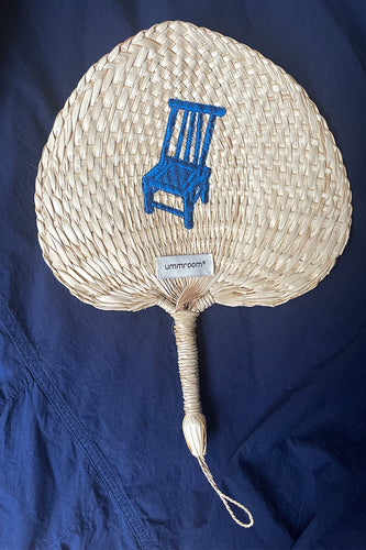 Original Handmade Cattail-leaf Embroidery Fan