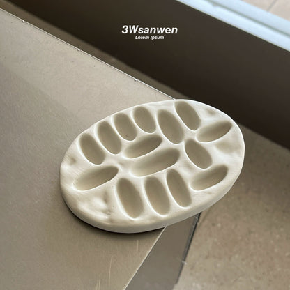 Unique Shape Handcrafted Ceramic Ring Holder