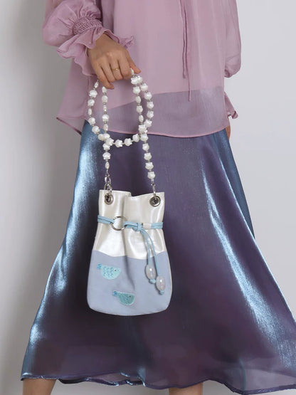 Ocean Fish Beaded Bucket Bag | Bag | Three Fleas