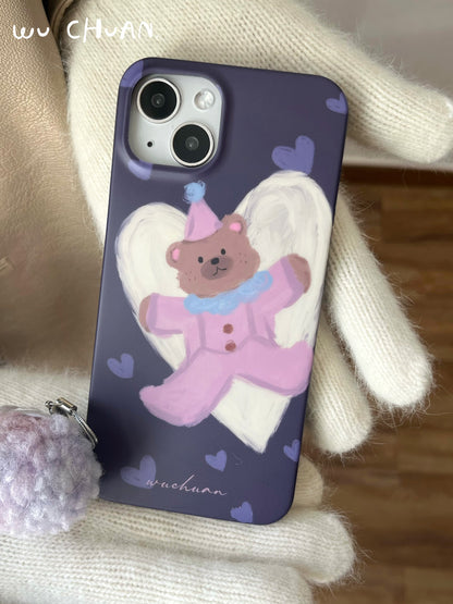 Good Night Baby Bear Painted Phone Case