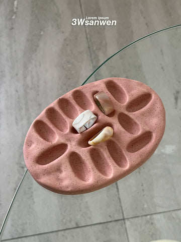 Unique Shape Handcrafted Ceramic Ring Holder