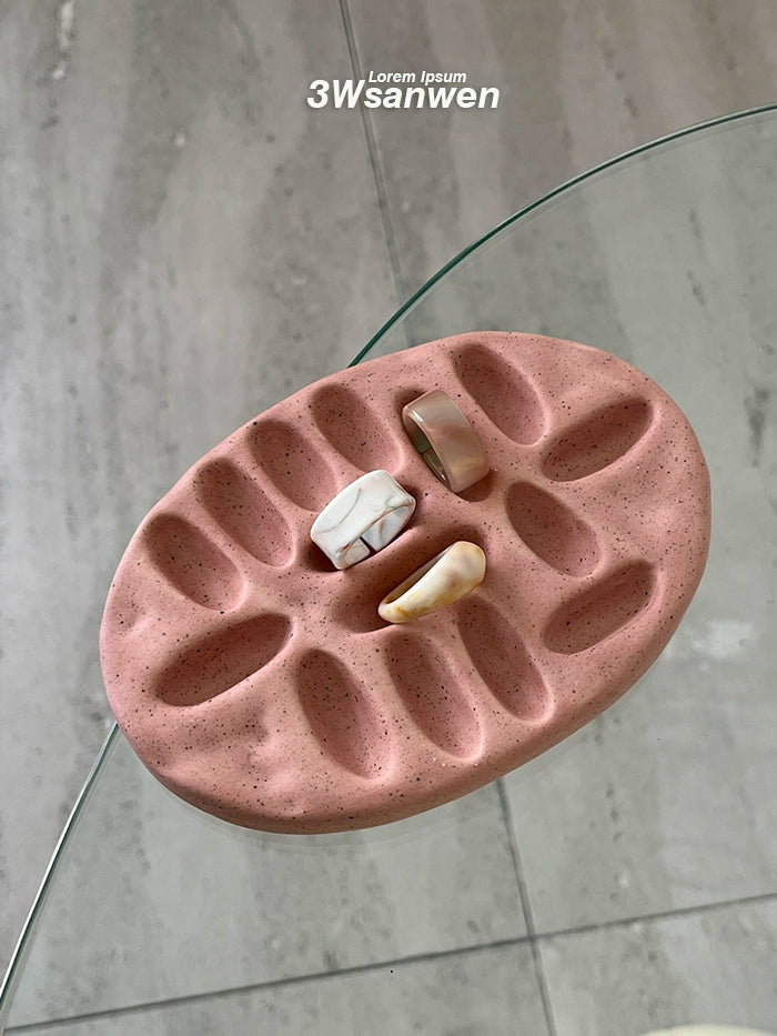 Unique Shape Handcrafted Ceramic Ring Holder