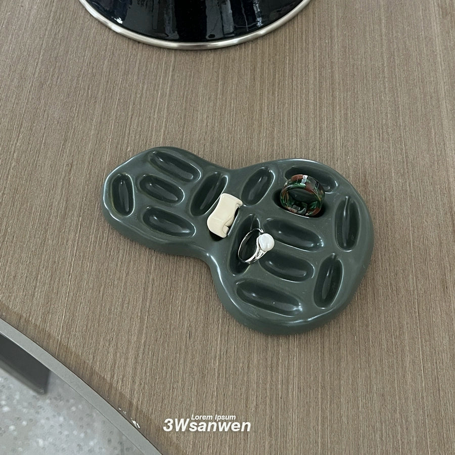 Unique Shape Handcrafted Ceramic Ring Holder