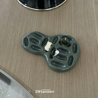 Unique Shape Handcrafted Ceramic Ring Holder