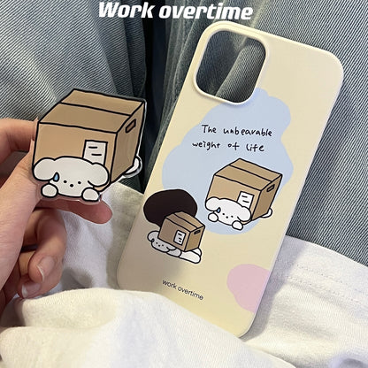 The Heavy Life of a Puppy Phone Case
