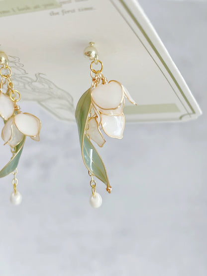 Original Winding Lily of the Valley Earrings