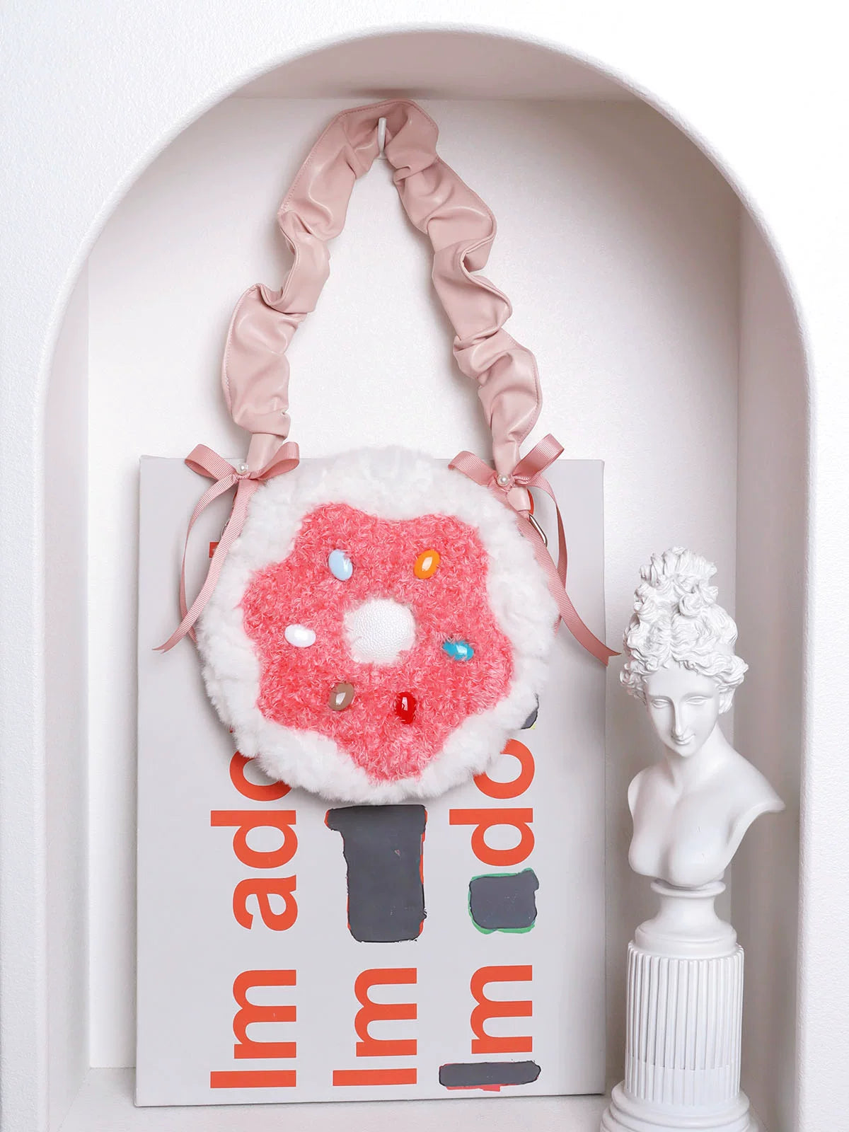 Fluffy Donut Crossbody Bag | bag | Three Fleas
