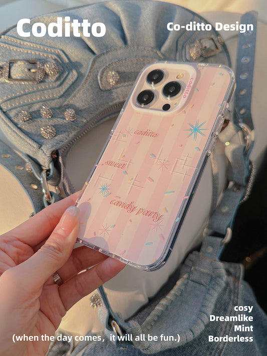 Pink Sweet Candy Party Stripe Phone Case