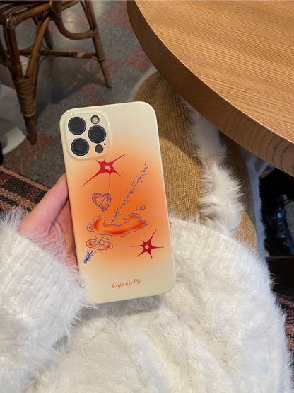 Coup De Foudre Orange Gradient Phone Case