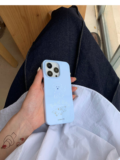 Blue Sad Dog Phone Case