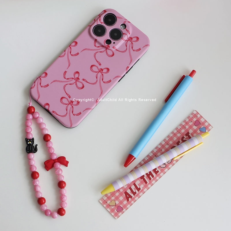 Gentle Pink Bow Phone Case