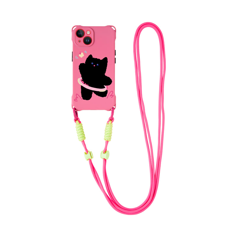 Butterfly Cat with Crossbody Strap phone case | phone accessories | Three Fleas