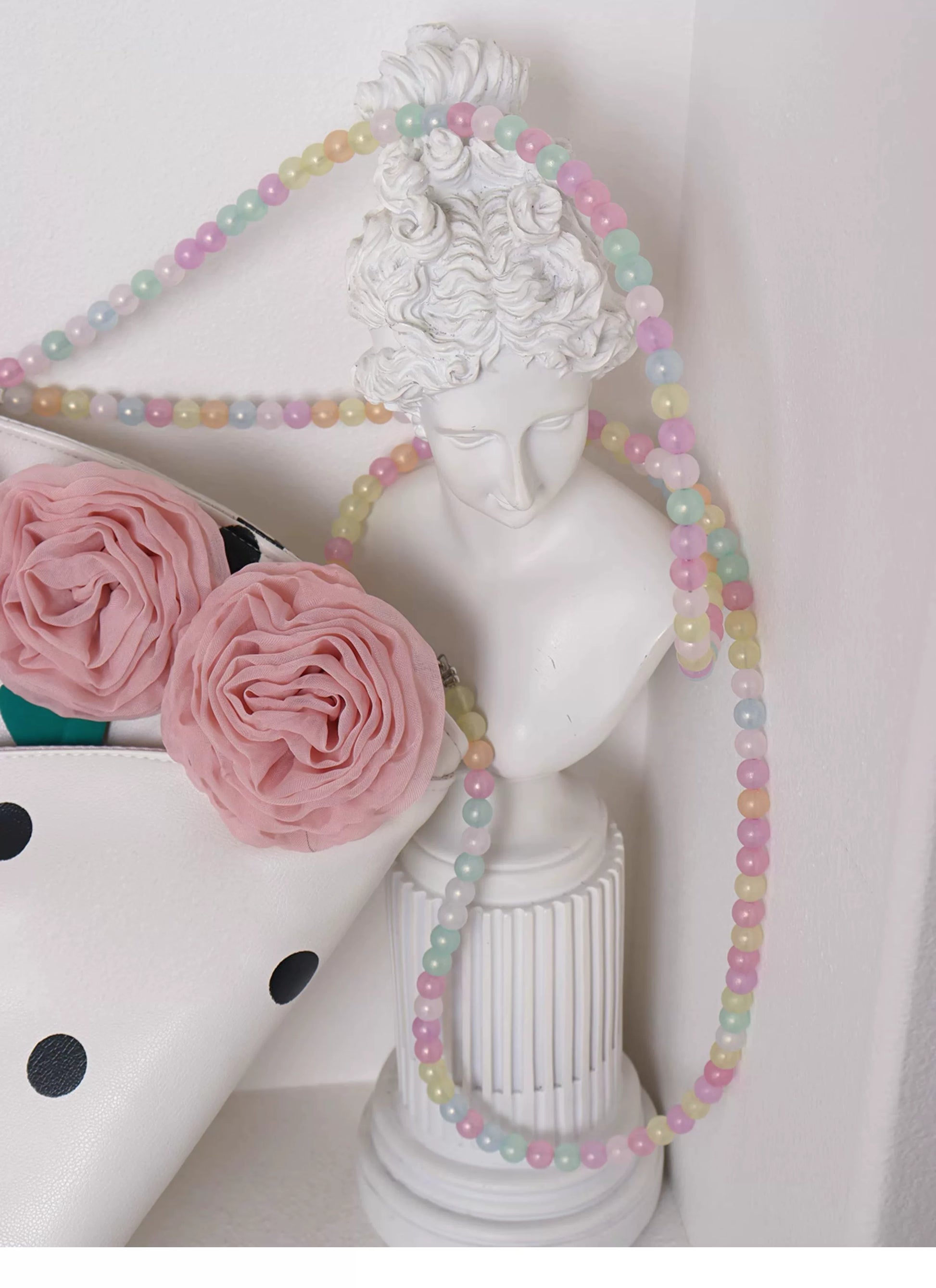 Polka Dot Rose Bucket Bag |  | Three Fleas