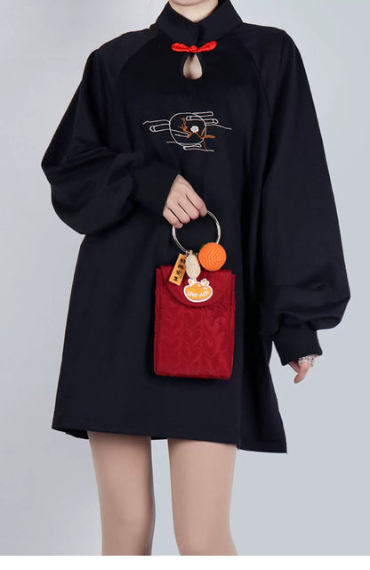 Lucky Red Quilted Mini Crossbody Bag | Bag | Three Fleas