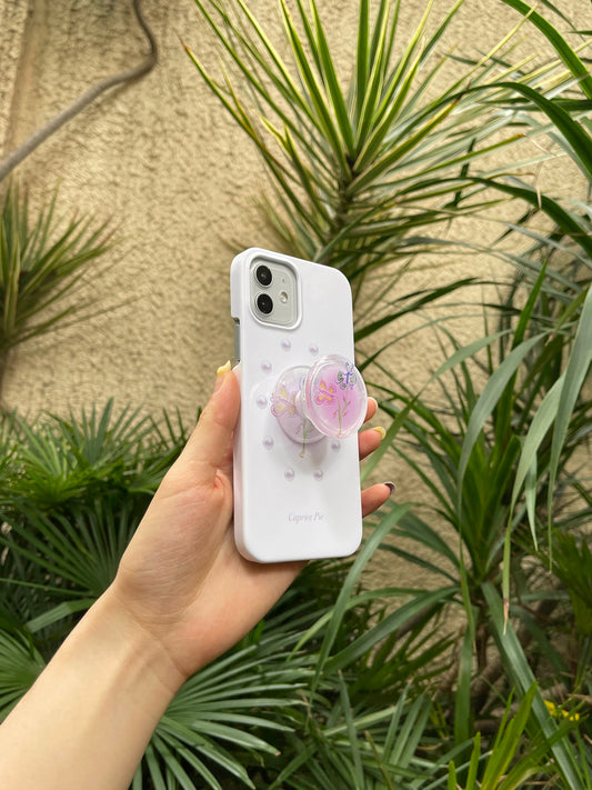 Sketch Pink Pearl Butterfly Phone Case