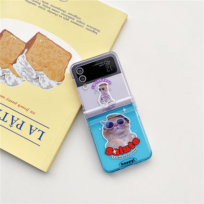 [ Meme Case ] Boss cat Samsung Galaxy Z Flip3/4 phone case