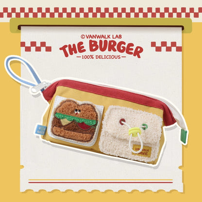 Bear Hamburger Cute Pen Bag