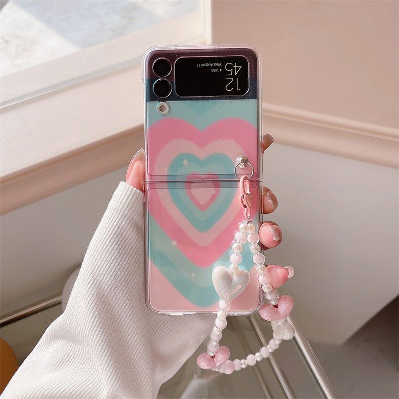 Y2k pink heart Galaxy Z-Flip3/4 phone case | Samsung Phone Case | Three Fleas Y2k pink heart Galaxy Z-Flip3/4 phone case | Samsung Phone Case | Three Fleas