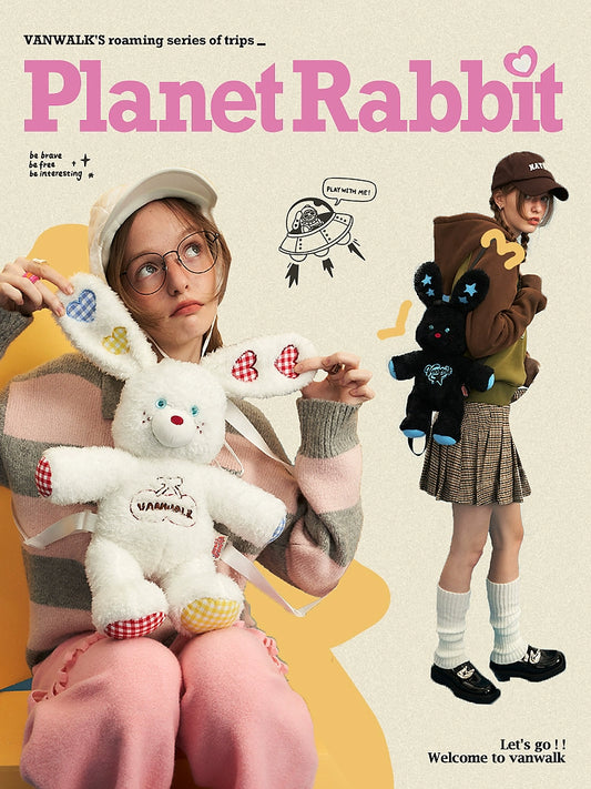 Furry Rabbit Doll Backpack