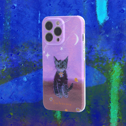 「Original」Sketching meteor cool kitten phone case